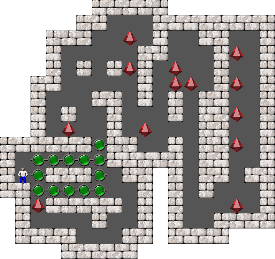 Sokoban Alberto Garcia Arranged level 64